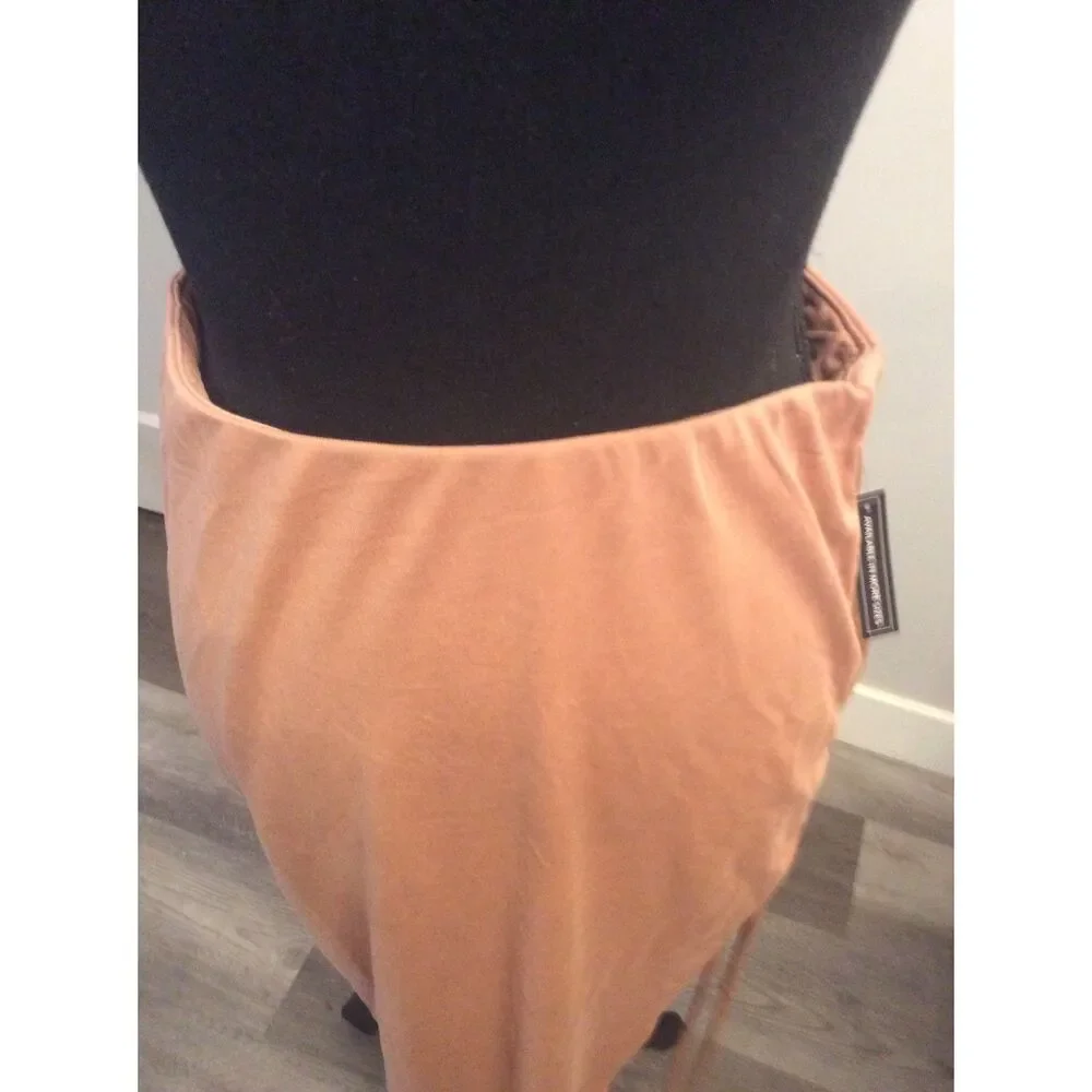 New NWT Open Edit Ruched  Skirt Mocha Tan Size Medium M Soft